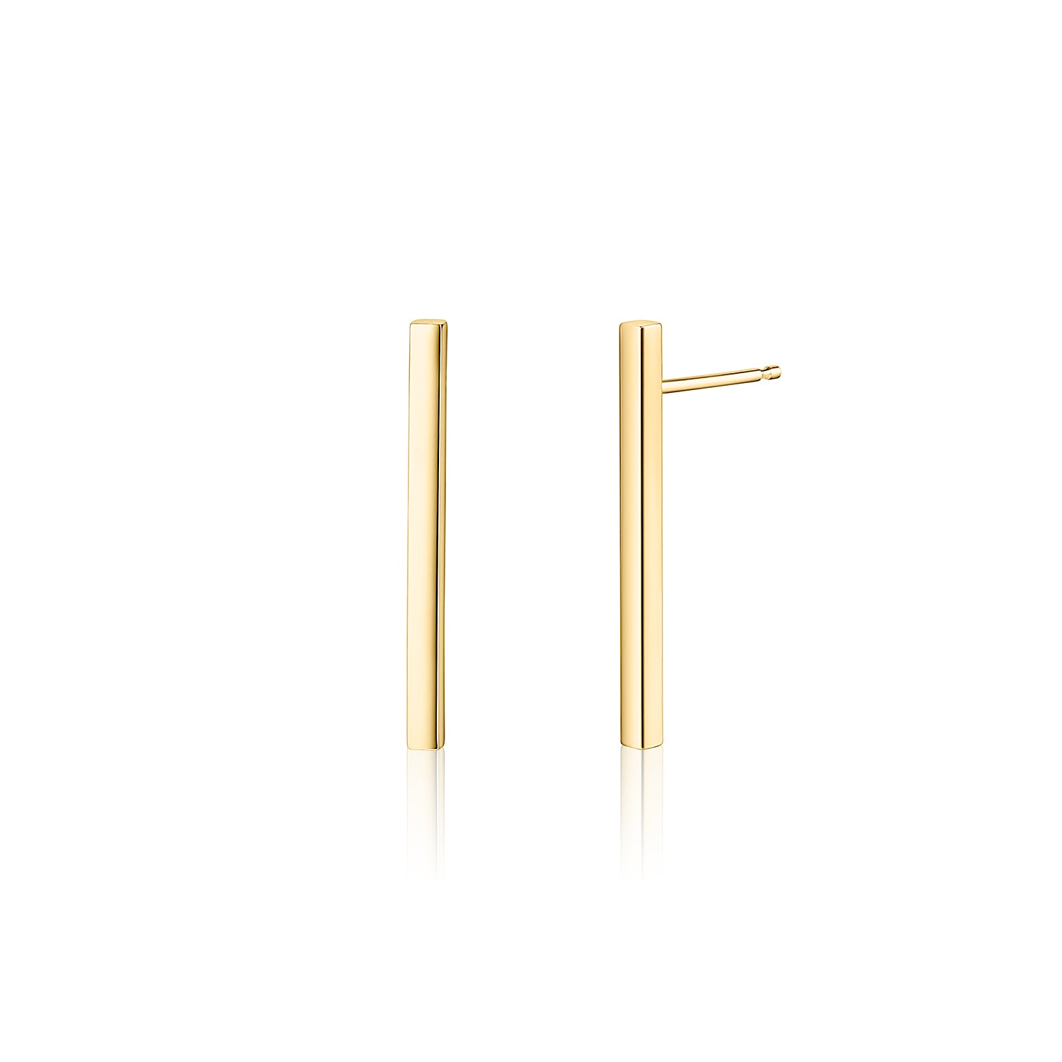 Bar Drop Earrings Gold