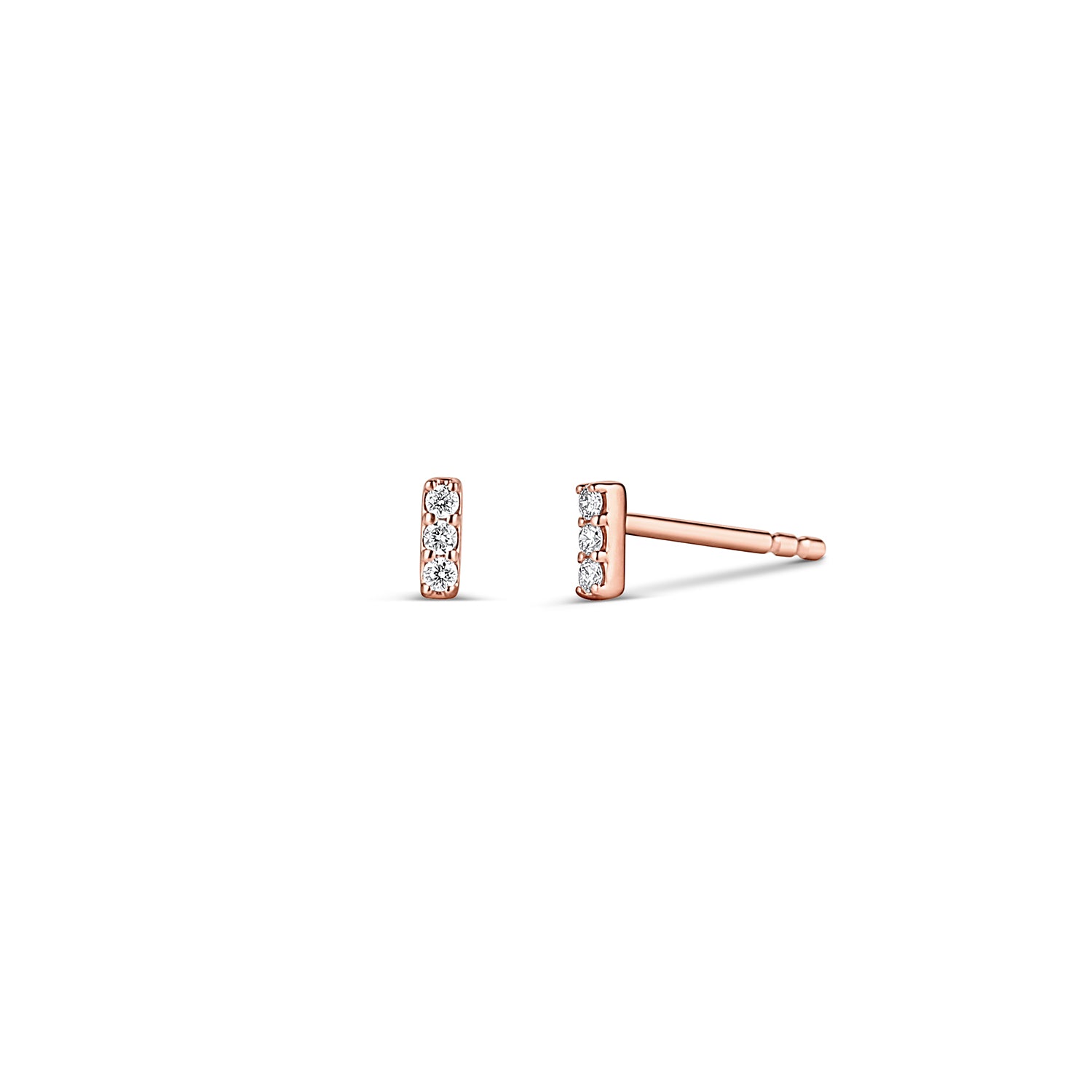 lab-grown diamond stud earrings