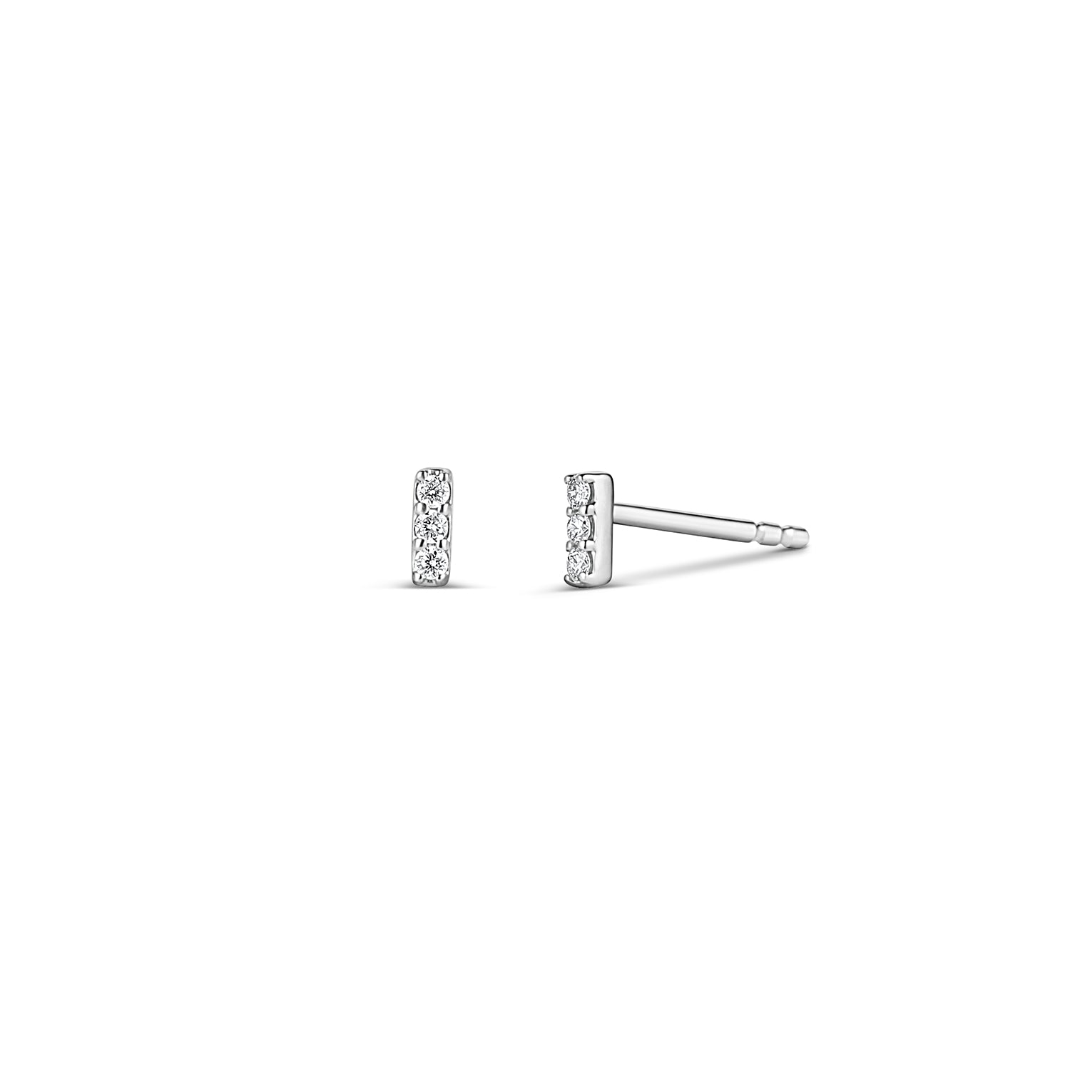 Micro Bar Stud Earrings