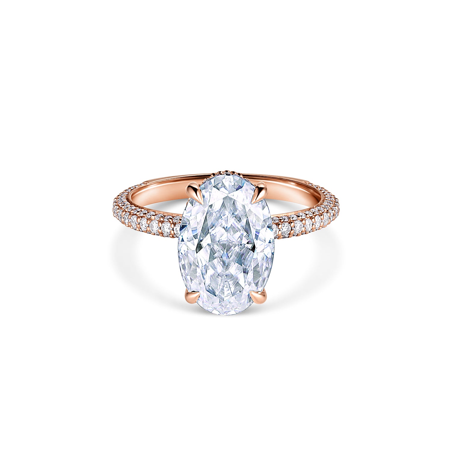 oval shape engagement ring