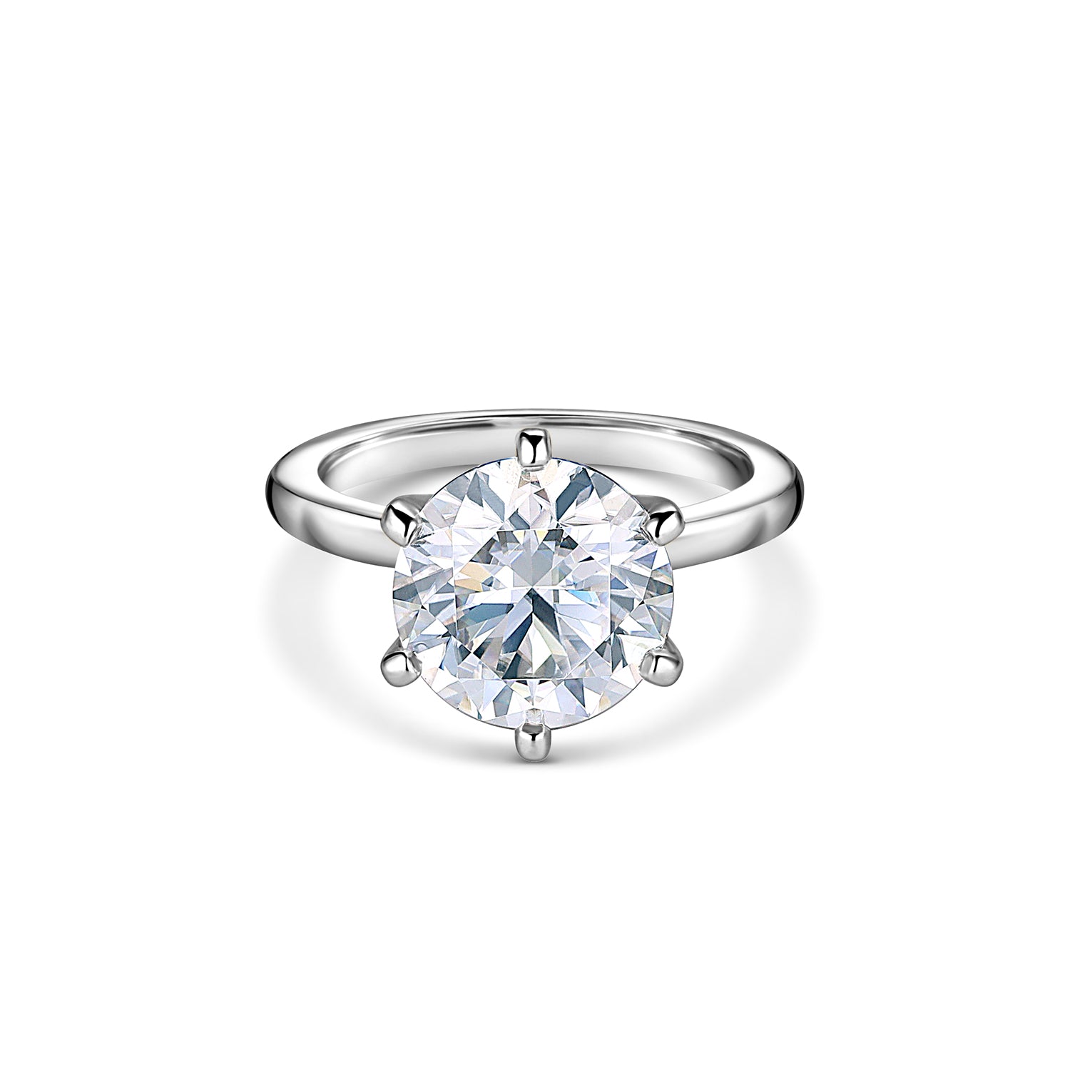 White Gold Solitaire Ring