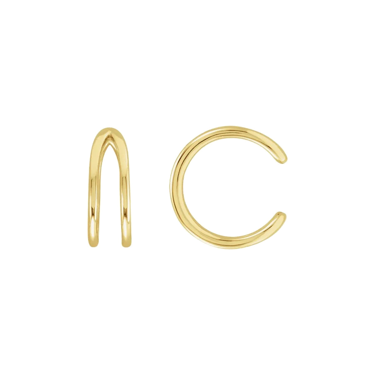 Open Ear Cuff in 14K Yellow Gold Vermeil