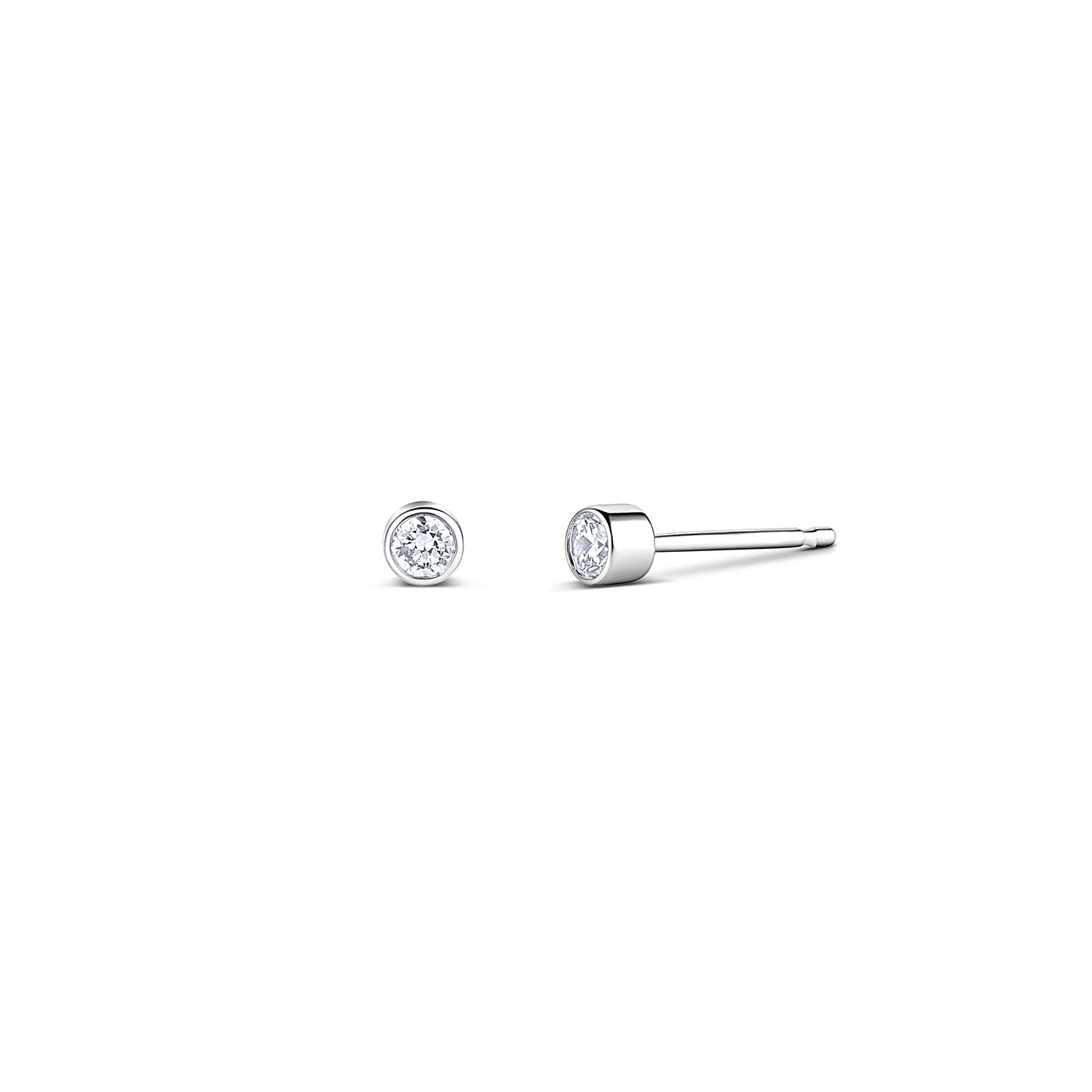 Round Stud Earrings