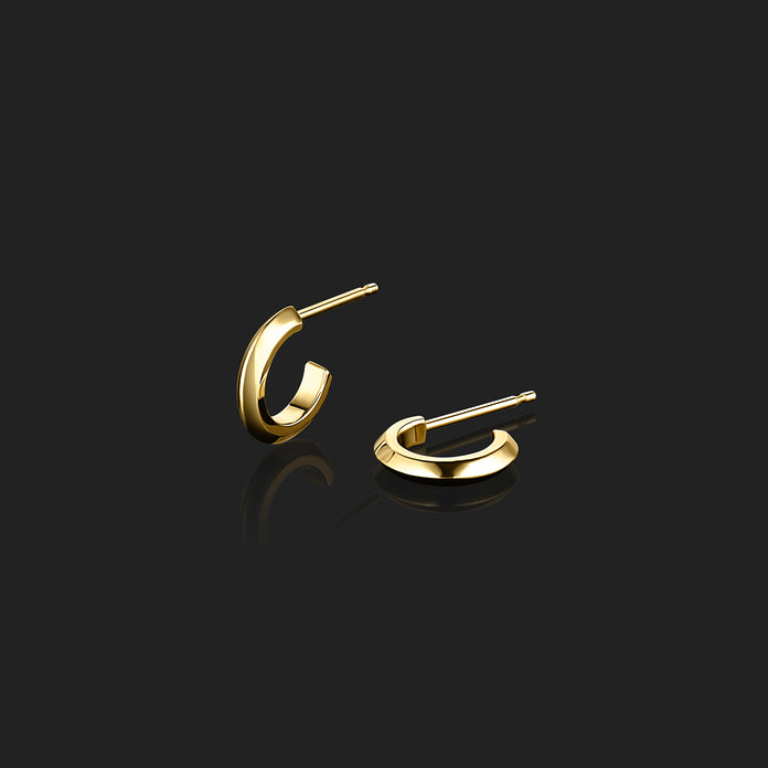 Knife Edge Hoop Earrings