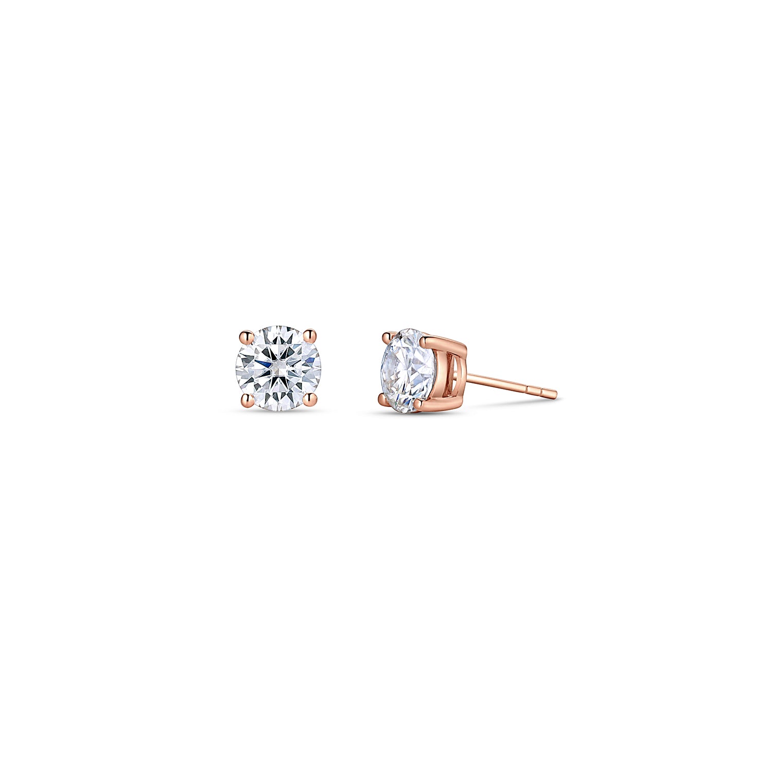 Rose Gold Stud Earrings